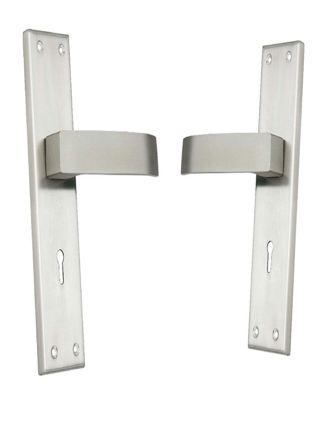 SHRIDA 8" SS Door Lock Handle Set with Brass Lock Body Set with 3 Keys/Mortise Door Locks for Main Door/Door Lock for Bedroom Door/Main Door Locks for Home (SS Finish, 422) - Image 4